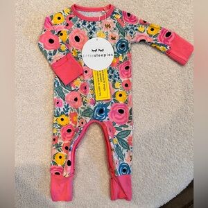 Little Sleepies NWT Pink Secret Garden Newborn